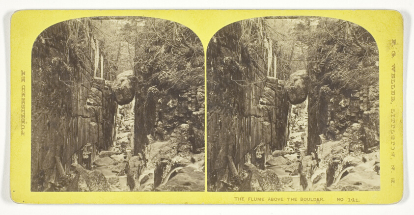 F. G. Weller — The Flume Above the Boulder