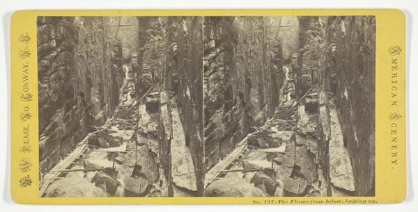 The Flume from below, looking up