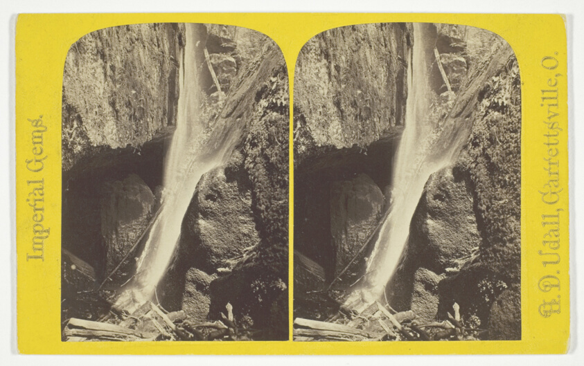H. D. Udall — Nourmahal Cascade, and Gold Hunter's Cave, No. 12 from the series "Imperial Gems", No. 12 from the series "Imperial Gems"