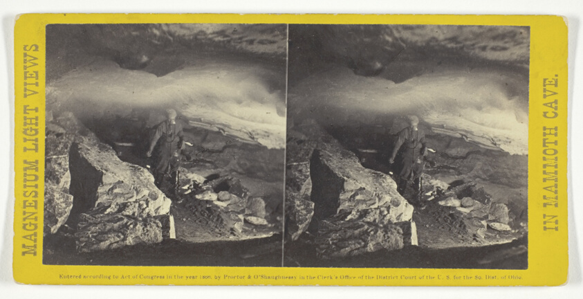 "Deserted Chamber", No. 17 from the series "Mammoth Cave Views"