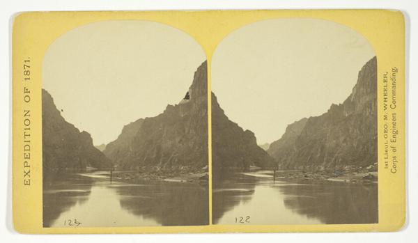 View across Black Cañon. The grand walls in perspective, No. 2 from the series "Geographical Explorations and Surveys West of the 100th Meridian"