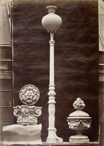 Interior Details and Candelabra, Théâtre du Vaudeville, Paris