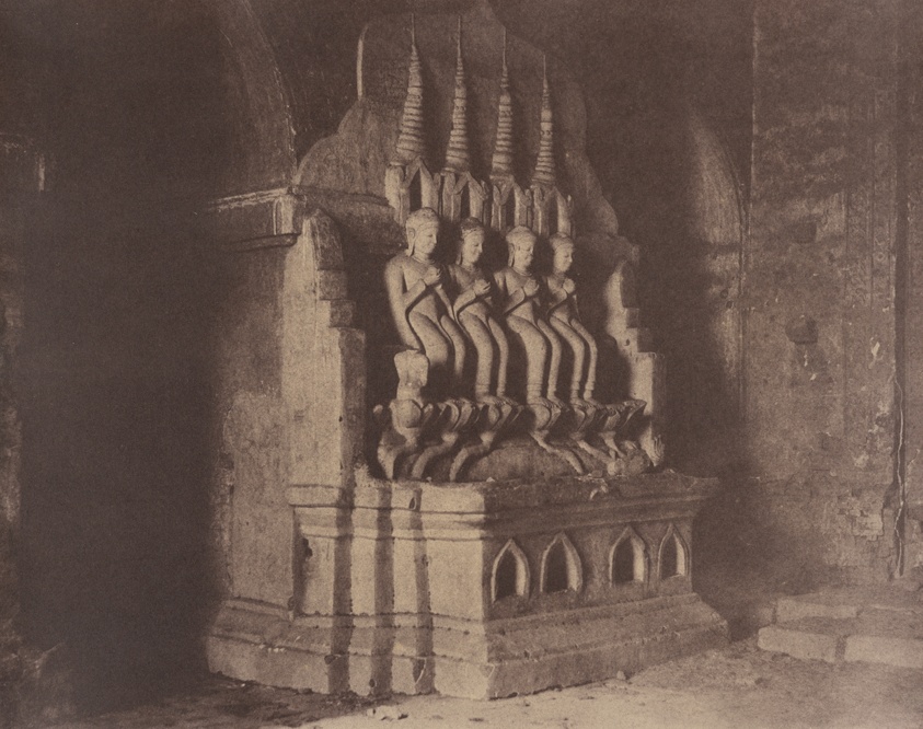 No. 23. Pugahm Myo [Pagan]. Figures in Damayangyee Pagoda [Dhamma-yan-gyi].