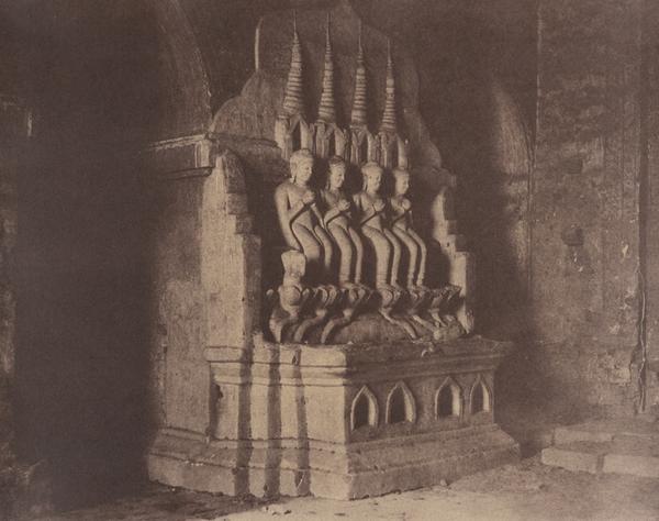 No. 23. Pugahm Myo [Pagan]. Figures in Damayangyee Pagoda [Dhamma-yan-gyi].