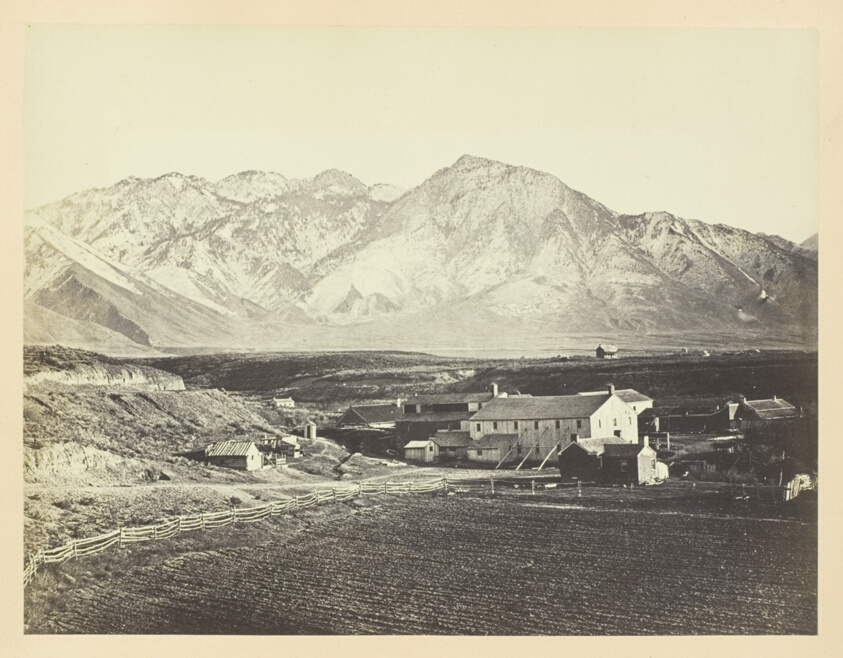 Andrew J. Russell — Wasatch Range of Rocky Mountains, From Brigham Young's Woolen Mills