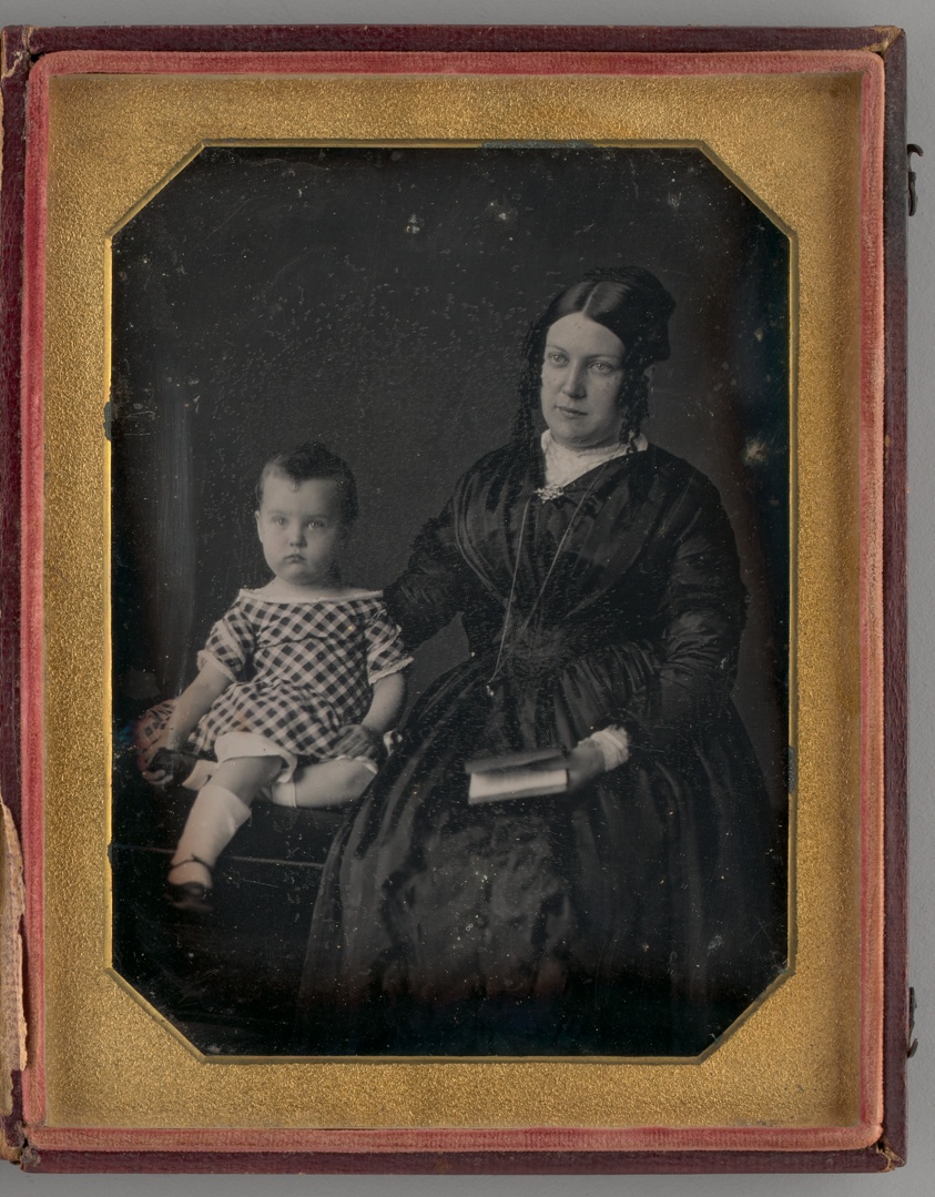 William Langenheim (American, born Germany,1807-1874) and — Untitled (Portrait of a Woman and Child)