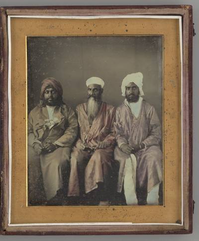 Untitled (Portait of Three Seated Men Wearing Turbans)