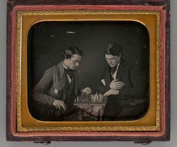 Untitled (Two Men Playing Chess)