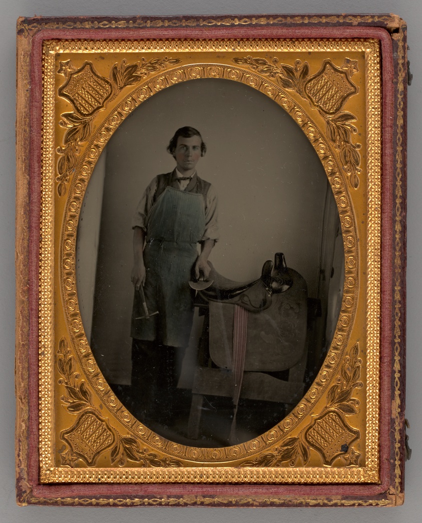Unknown maker — Untitled (Portrait of a Saddle Maker)