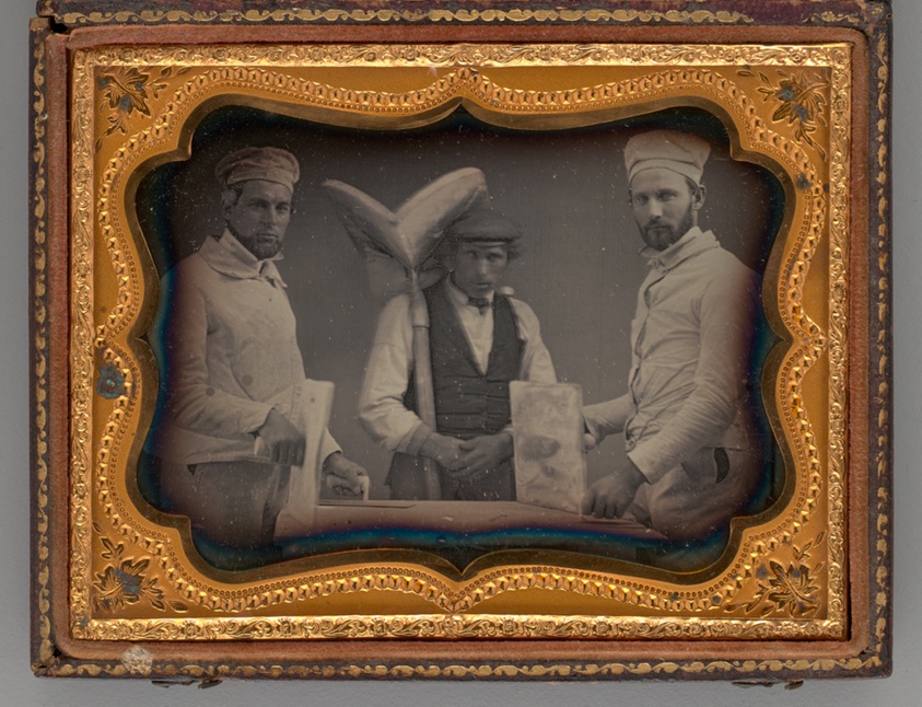 Unknown maker — Untitled (Portrait of Three Standing Men)