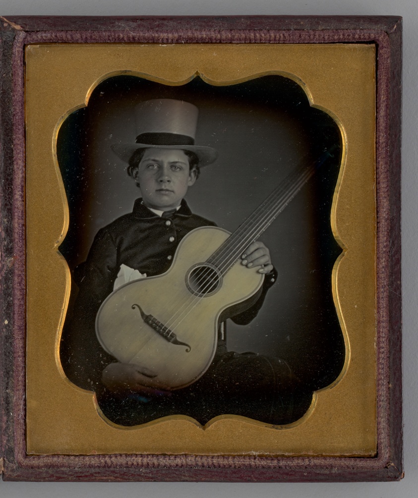 Unknown maker — Untitled (Portrait of a Boy Holding a Guitar)