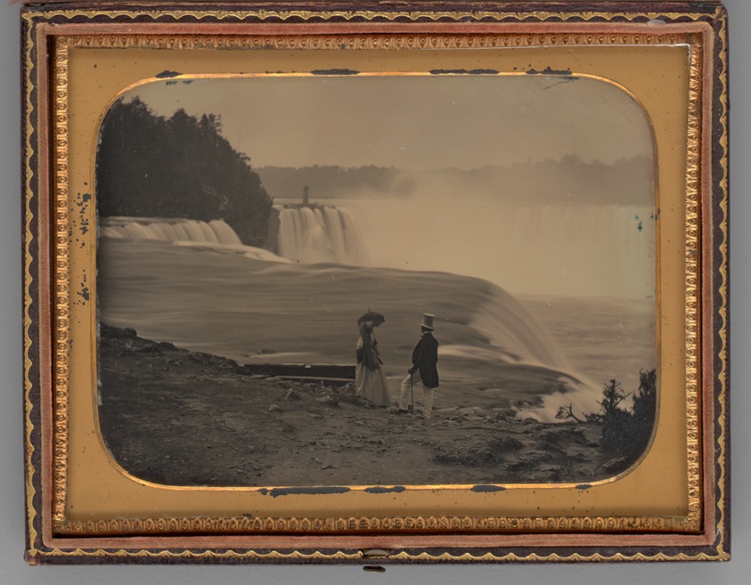Unknown maker — Untitled (Couple Standing next to Niagara Falls)
