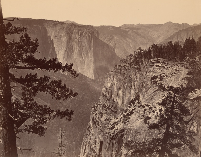Carleton E. Watkins — First View of Yosemite Valley from the Mariposa Trail