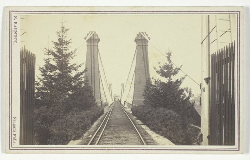 S. Barnett — Railway Suspension Bridge, Niagara Falls