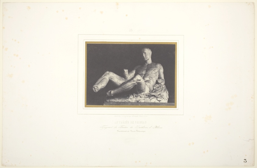 Louis-Désiré Blanquart-Evrard — Le Thésée de Phidias/ Fragment du Fronton du Parthenon d'Athènes/ Maintenant au Musée Britannique