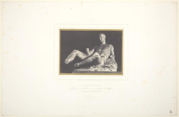 Le Thésée de Phidias/ Fragment du Fronton du Parthenon d'Athènes/ Maintenant au Musée Britannique