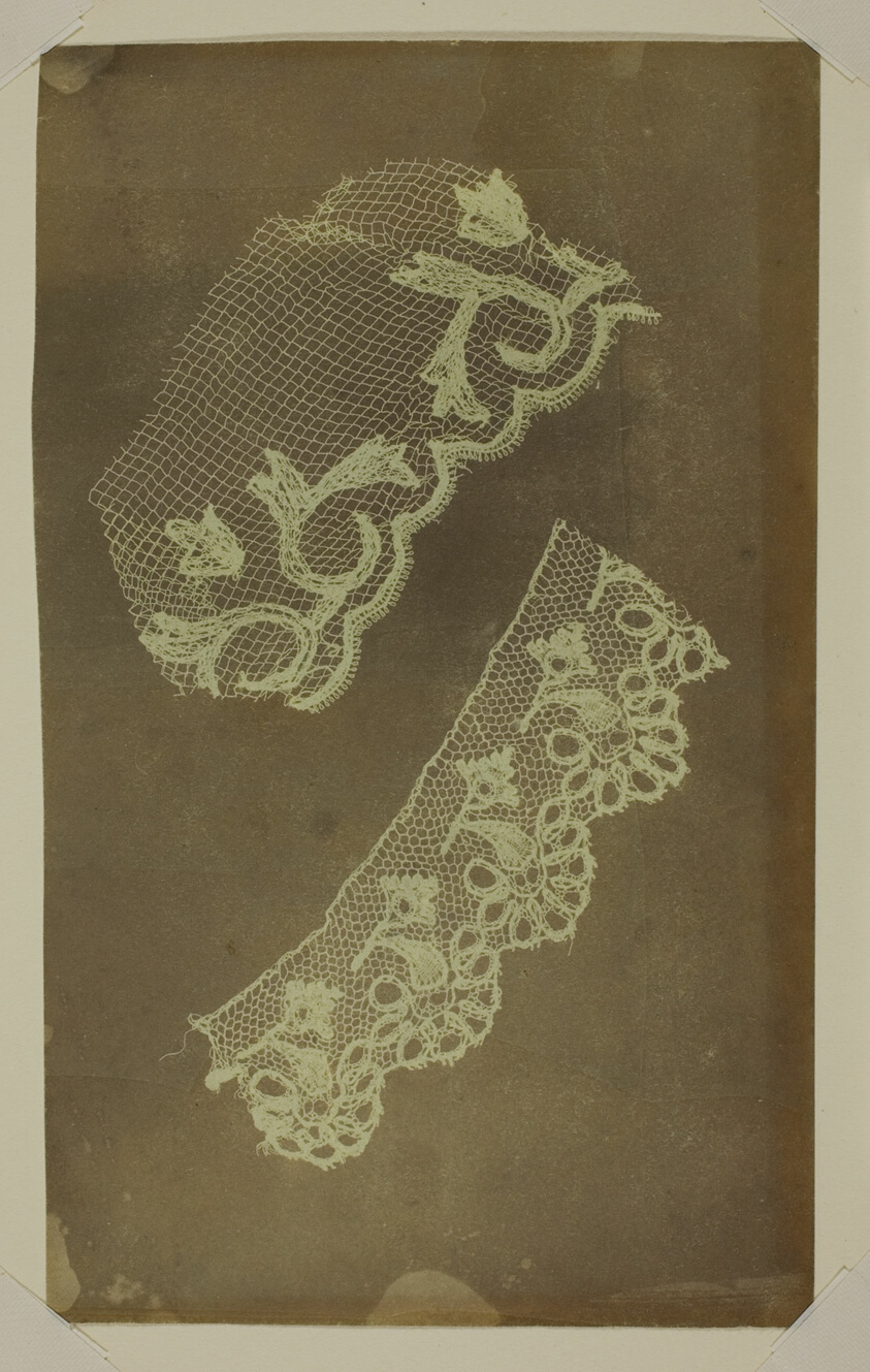 William Henry Fox Talbot — Two Scraps of Lace