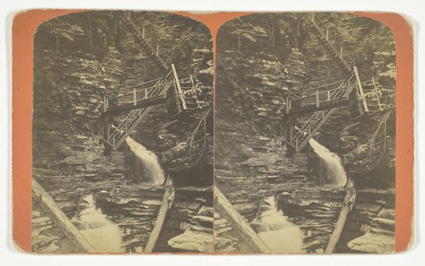 Central Gorge and Jacob's Ladder, stereo, No. 157 from the series "Havana Glen Scenery"