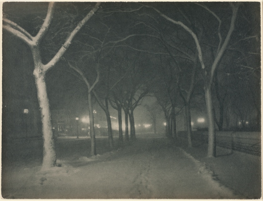 Alfred Stieglitz — An Icy Night, New York