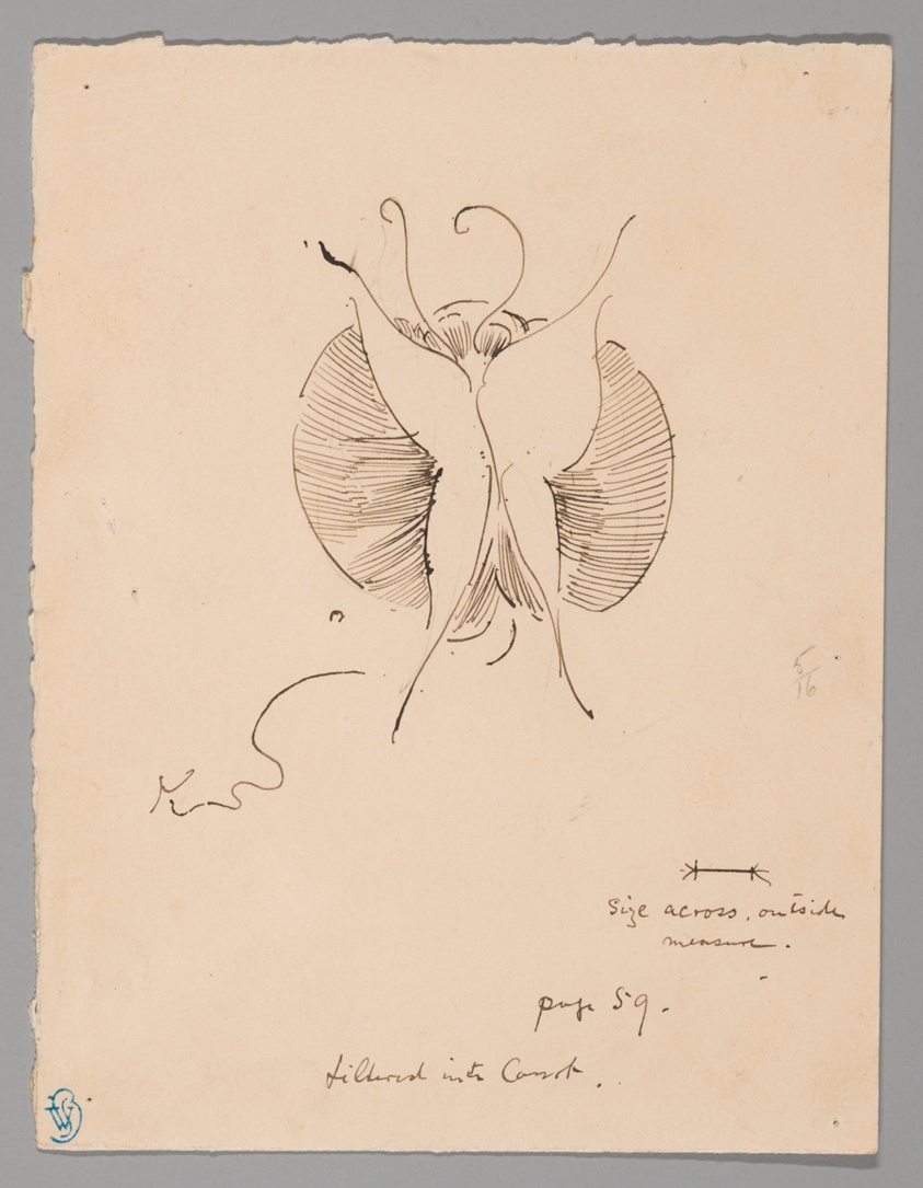 James McNeill Whistler — Butterfly (recto); Fragment of Butterfly (verso)