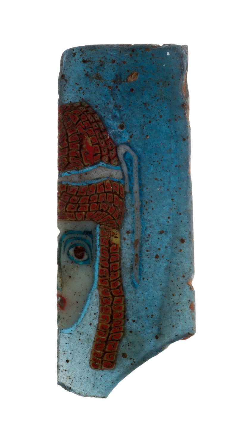 Ancient Egyptian — Fragment of an Inlay Depicting a Theater Mask