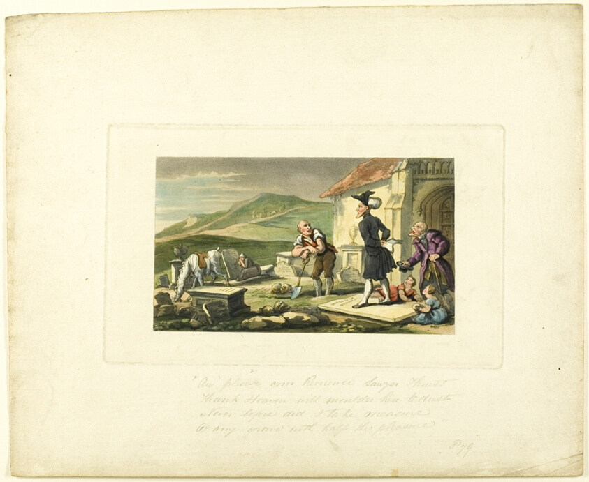 Doctor Syntax Meditating on the Tomb Stones, from The Tour of Doctor Syntax