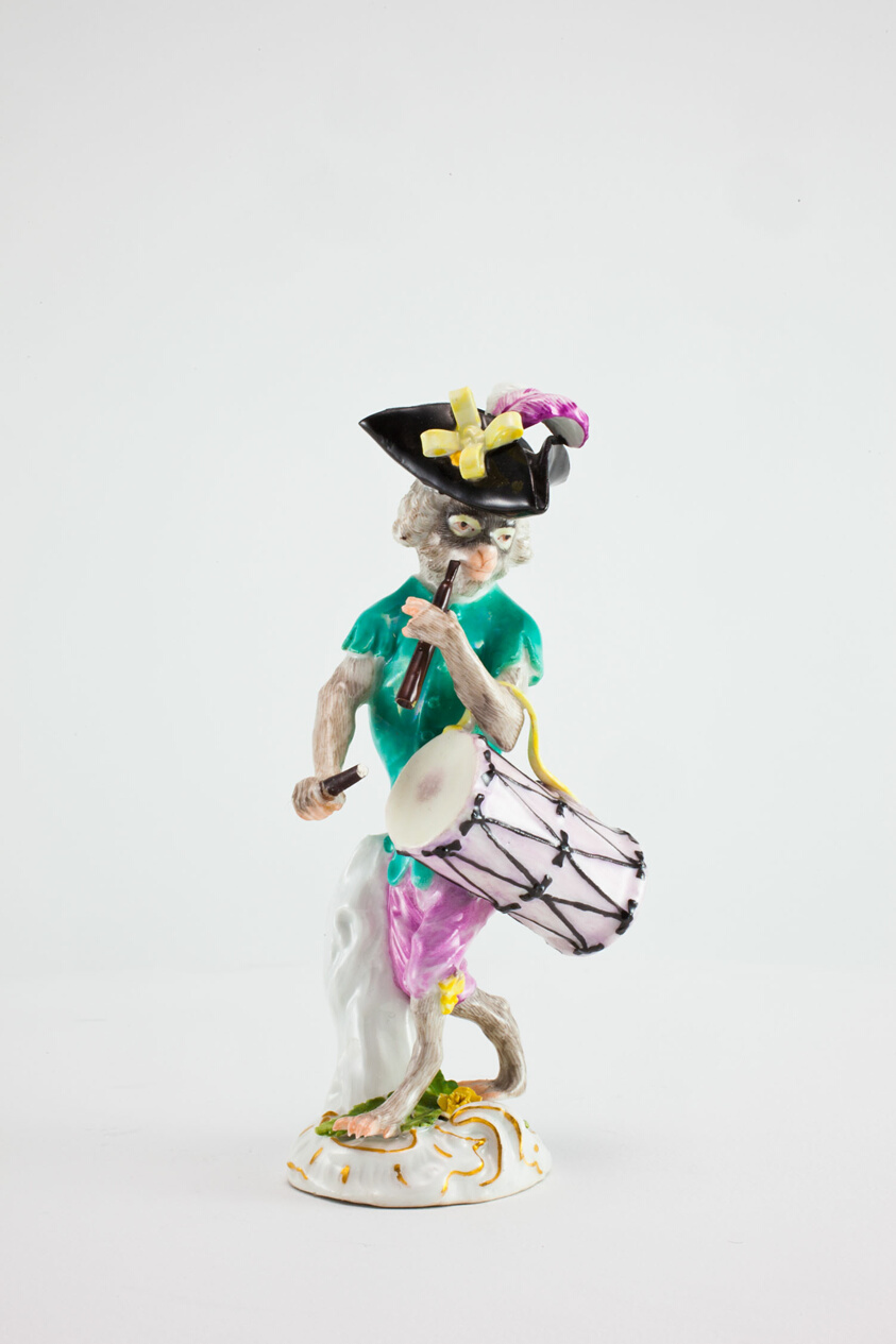 Meissen Porcelain Manufactory — Drummer for the Monkey Band