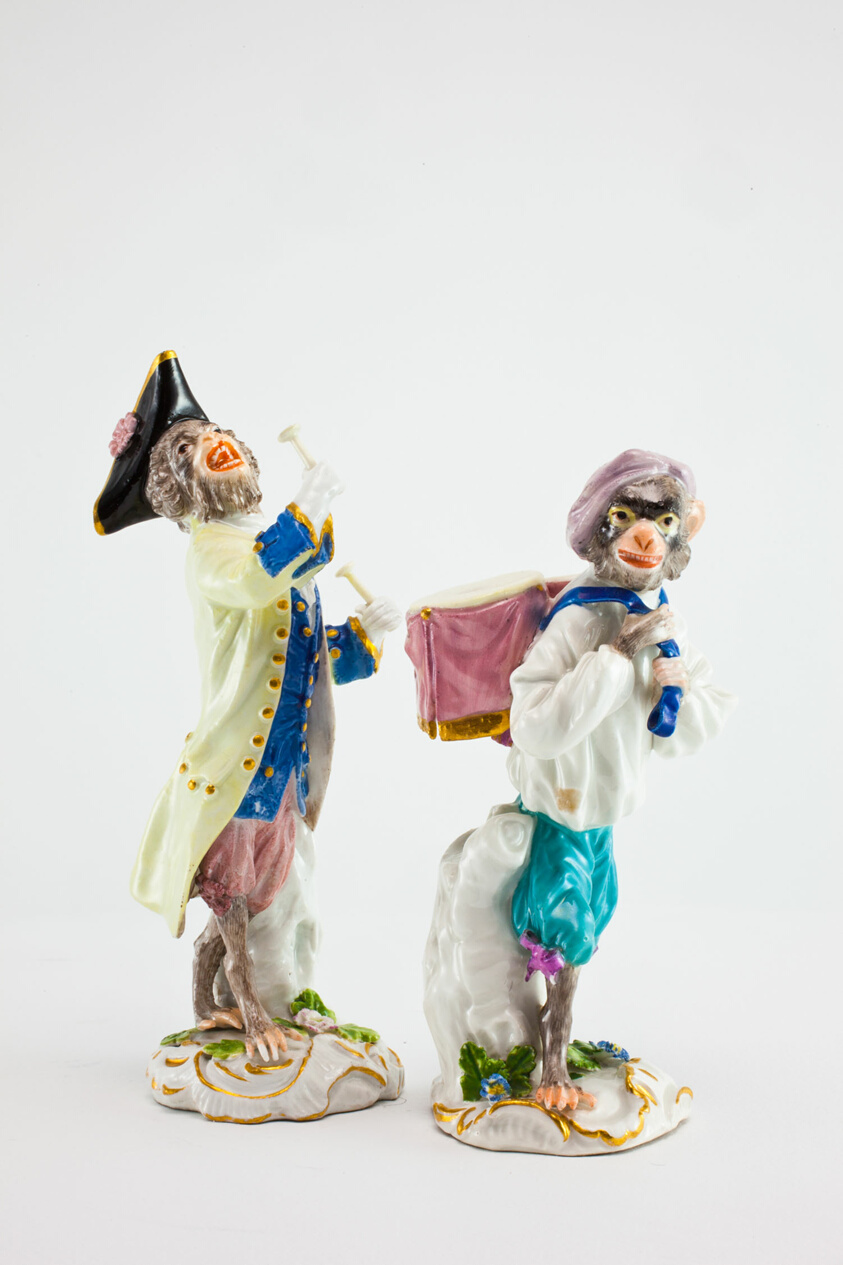Meissen Porcelain Manufactory — Drum Beater for the Monkey Band
