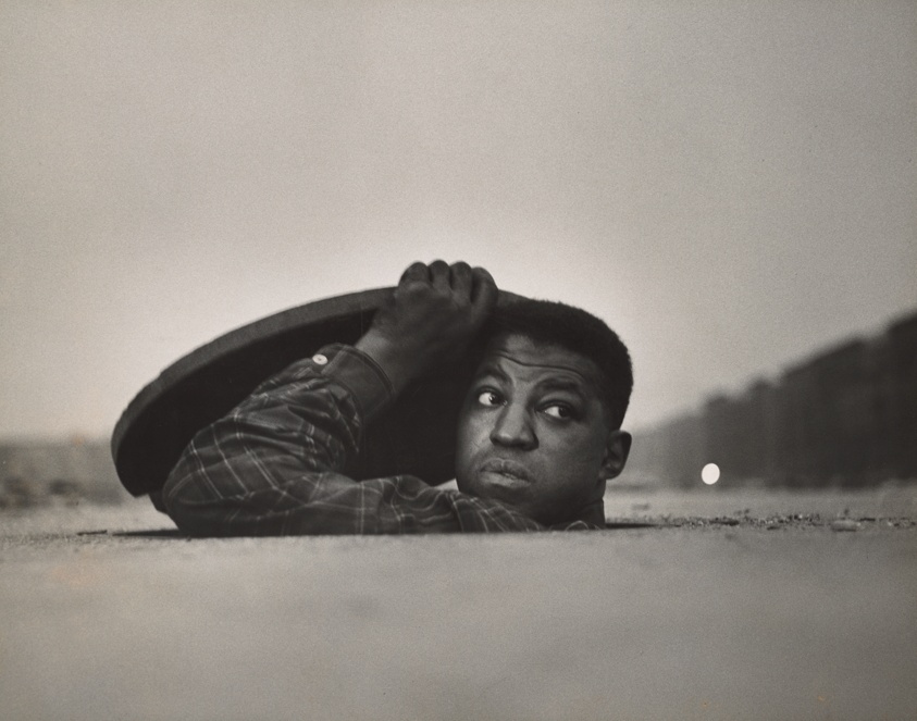 Gordon Parks — The Invisible Man (Harlem, New York), from the series "A Man Becomes Invisible" (1952)