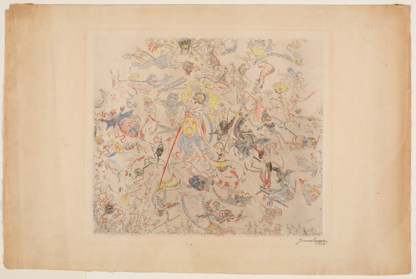 James Ensor — Devils Thrashing Angels and Archangels