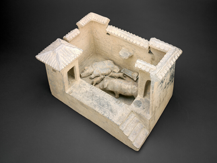 Unknown Artist — Model of a Pigsty and Latrines