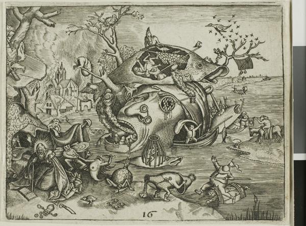 The Temptation of Saint Anthony, plate 16 from the Emblemata Secularia
