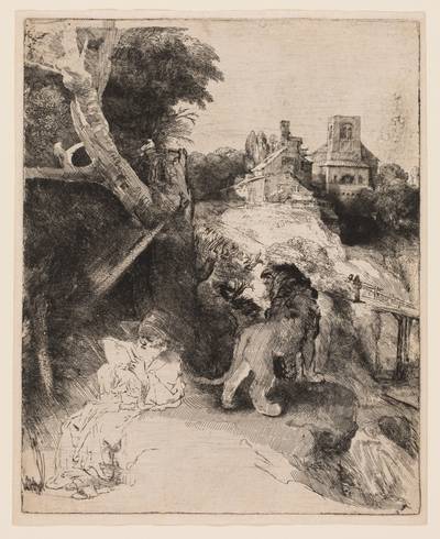 Saint Jerome Reading in an Italian Landscape