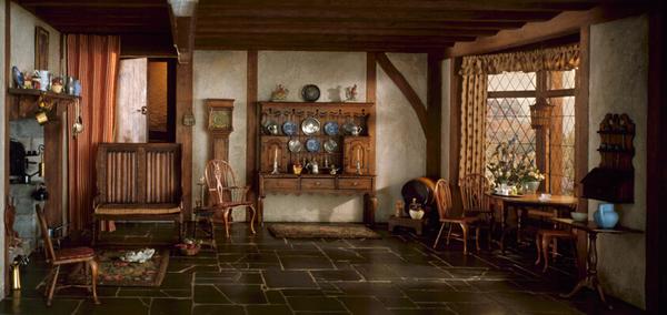 E-5: English Cottage Kitchen of the Queen Anne Period, 1702-14