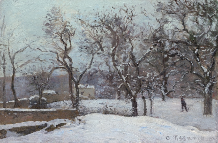 Camille Pissarro — Snow at Louveciennes