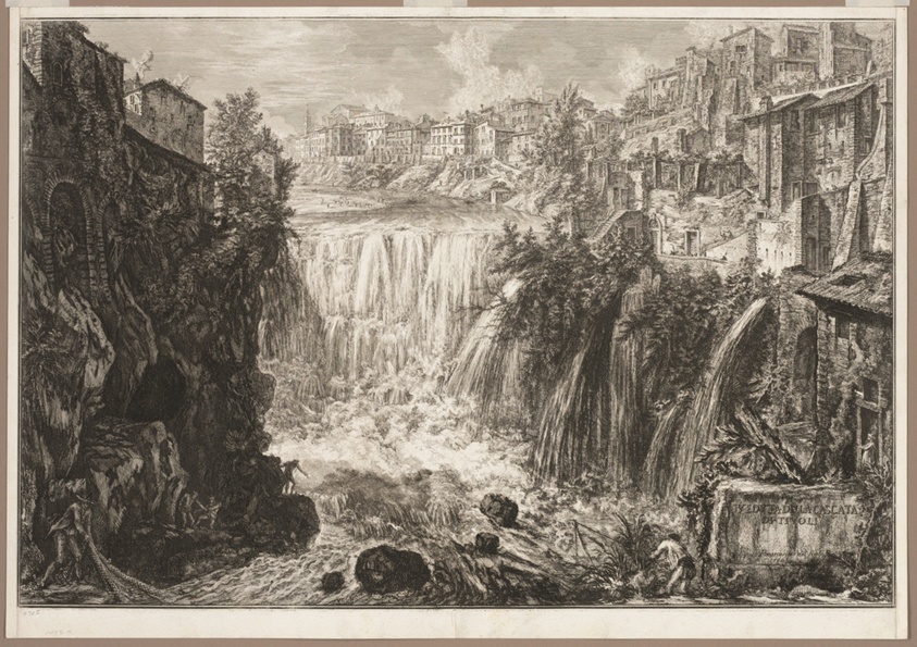 View of the Grand Cascade at Tivoli, from Views of Rome