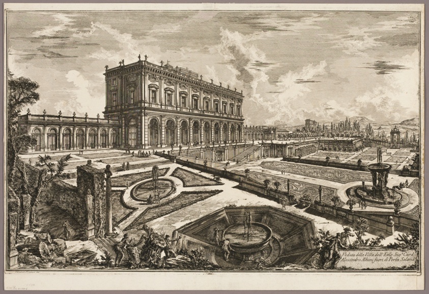 View of the Villa of His Eminence Cardinal Alessandro Albani, outside Porta Salaria, from Views of Rome