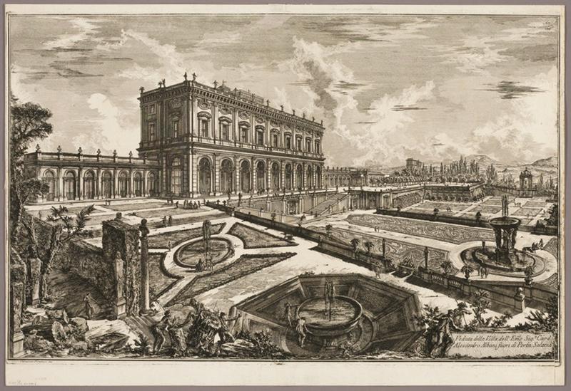 View of the Villa of His Eminence Cardinal Alessandro Albani, outside Porta Salaria, from Views of Rome