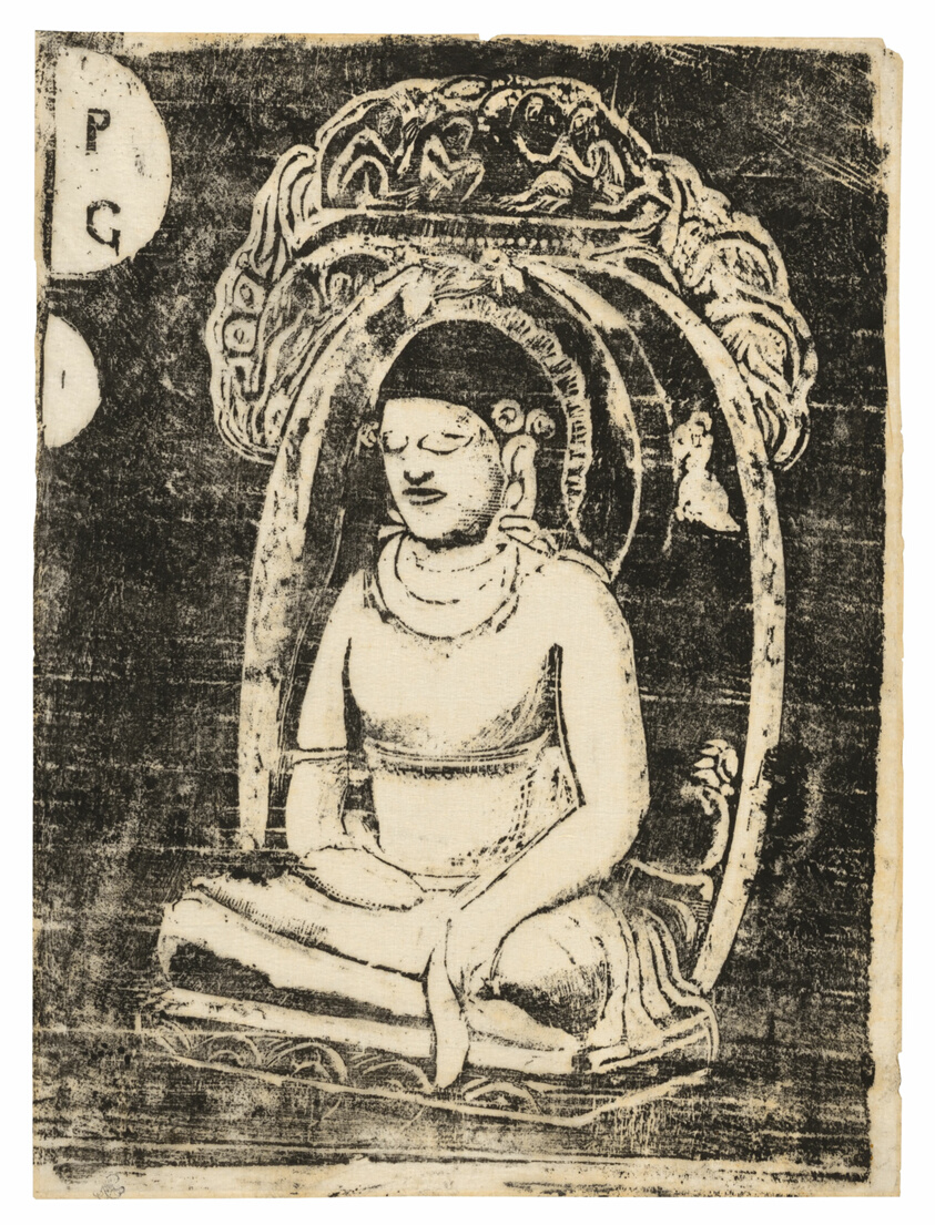 Paul Gauguin — Buddha, from the Suite of Late Wood-Block Prints
