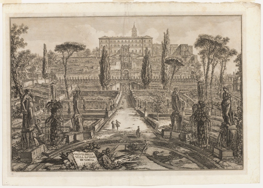 View of the Villa d'Este, Tivoli, from Views of Rome