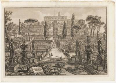 View of the Villa d'Este, Tivoli, from Views of Rome