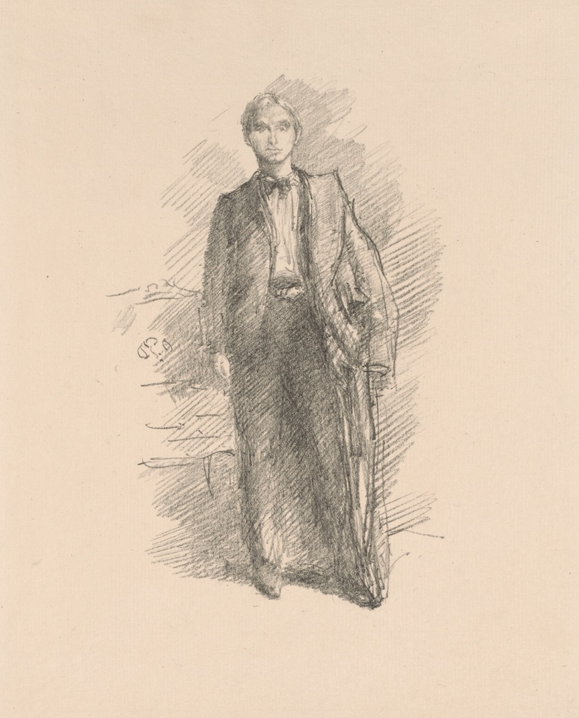 James McNeill Whistler — Portrait Study: Mr. Herbert C. Pollitt