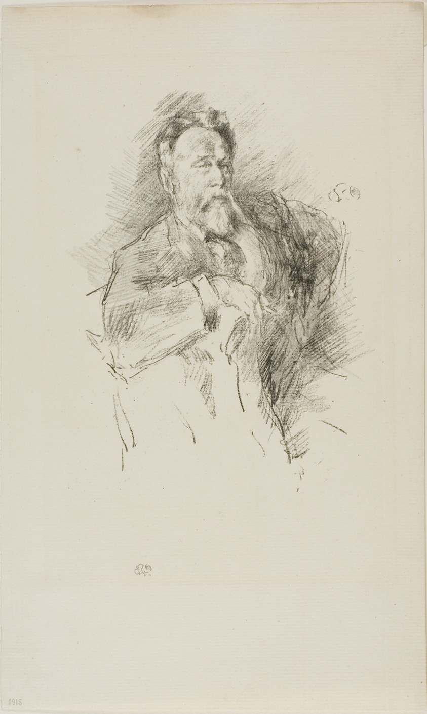 James McNeill Whistler — Sketch of William E. Henley