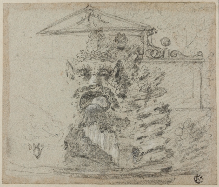 'Il Mascherone,' a Rocaille Fountain on the Grounds of the Villa Borghese