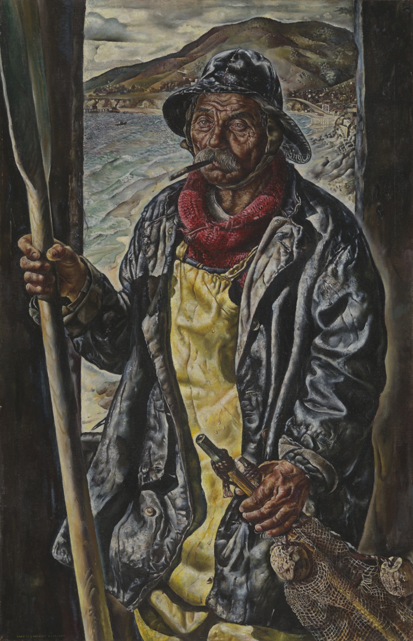 Ivan Albright — Heavy the Oar to Him Who Is Tired, Heavy the Coat, Heavy the Sea