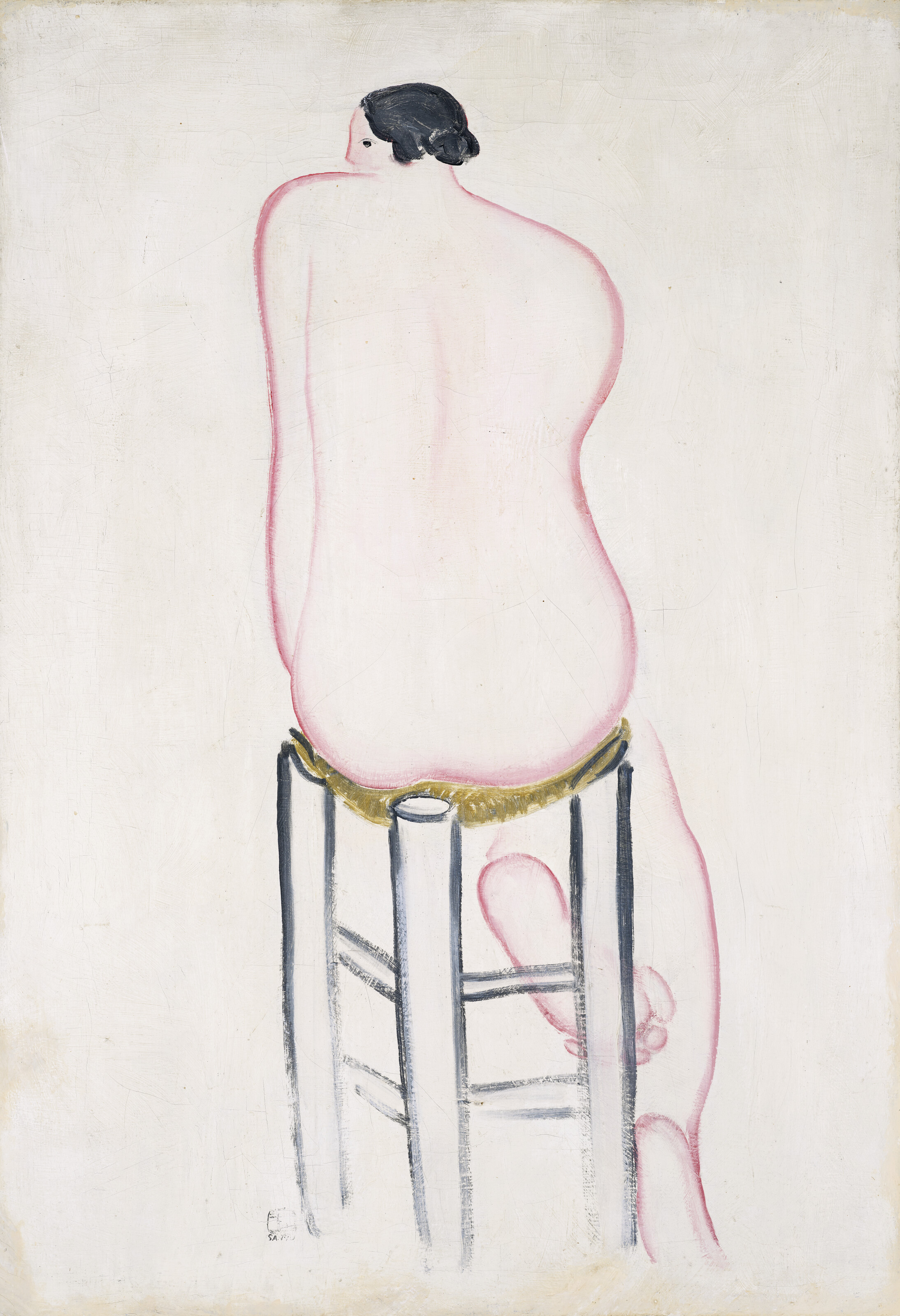 Sanyu (chang Yu, 1895-1966) — Modèle nue, assise, de dos II (Seated Nude Model, Viewed from the Back II)