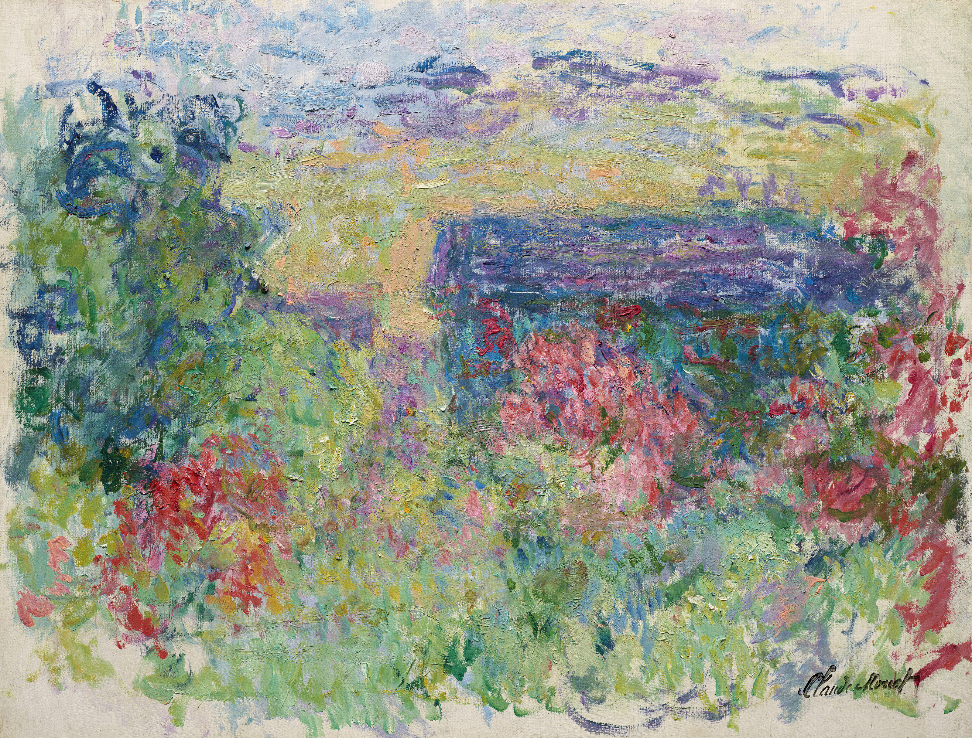 La maison à travers les roses