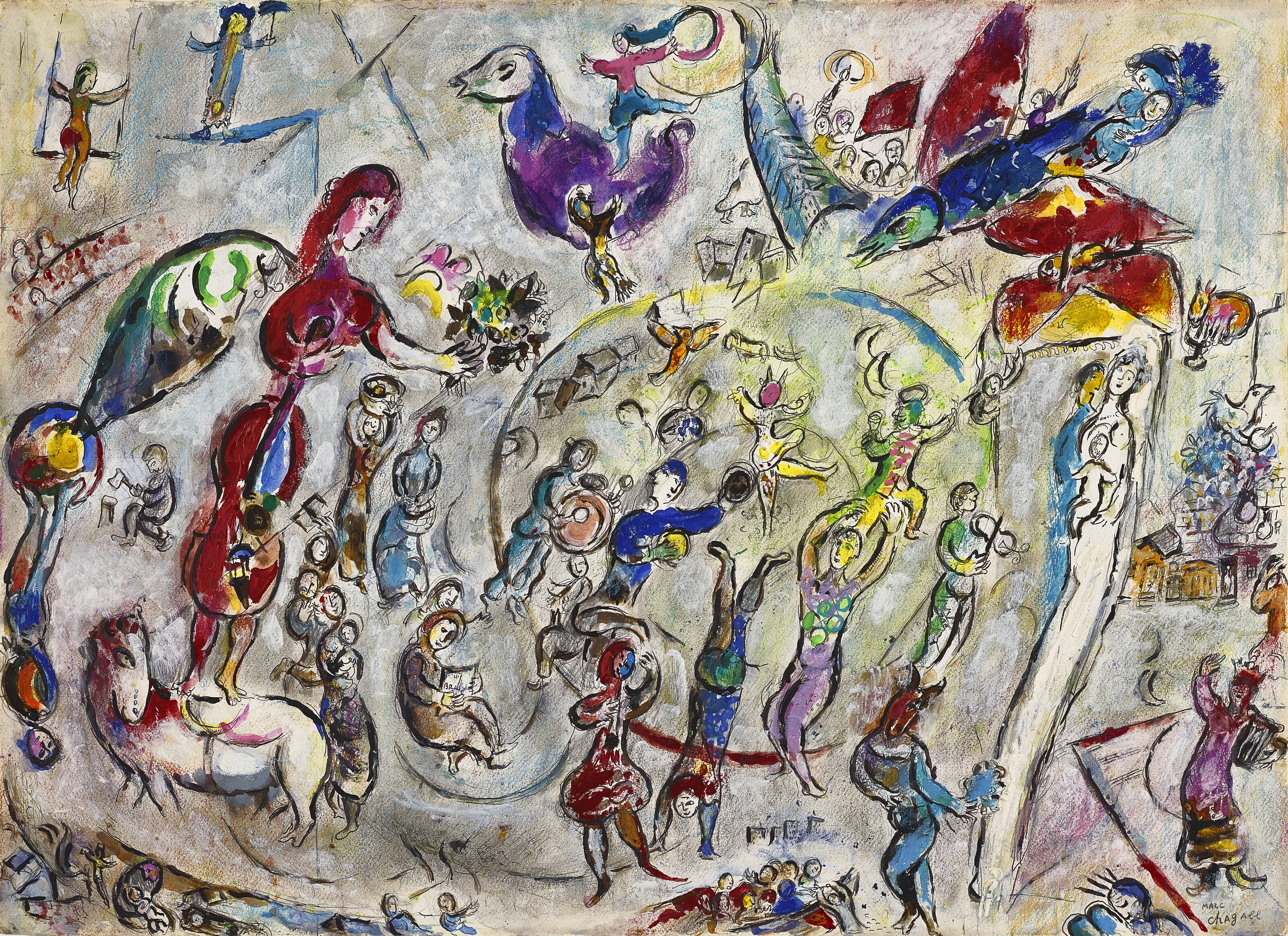 Marc Chagall — Esquisse pour “La vie”
