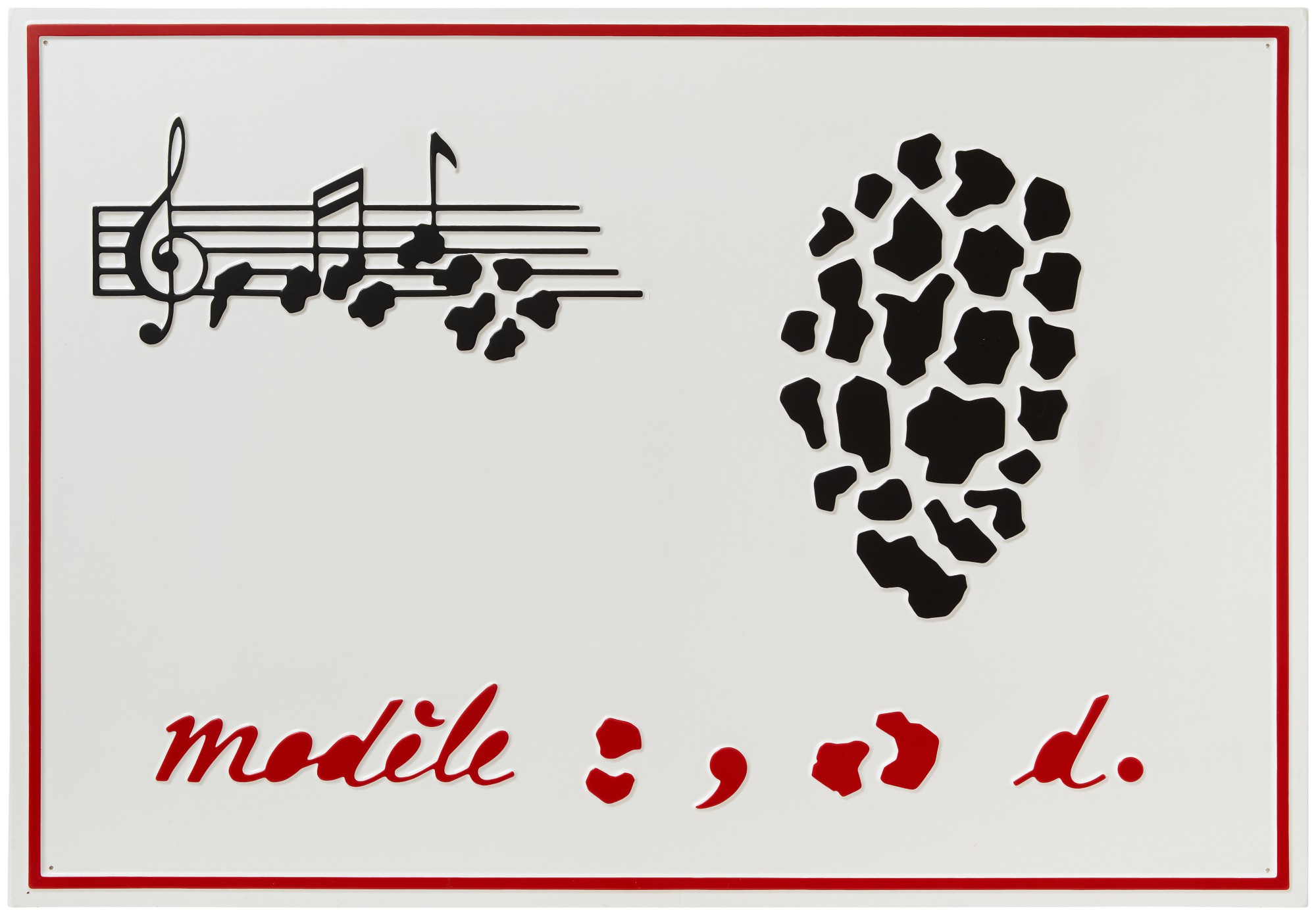 Marcel Broodthaers — Modèle (Charbon) 