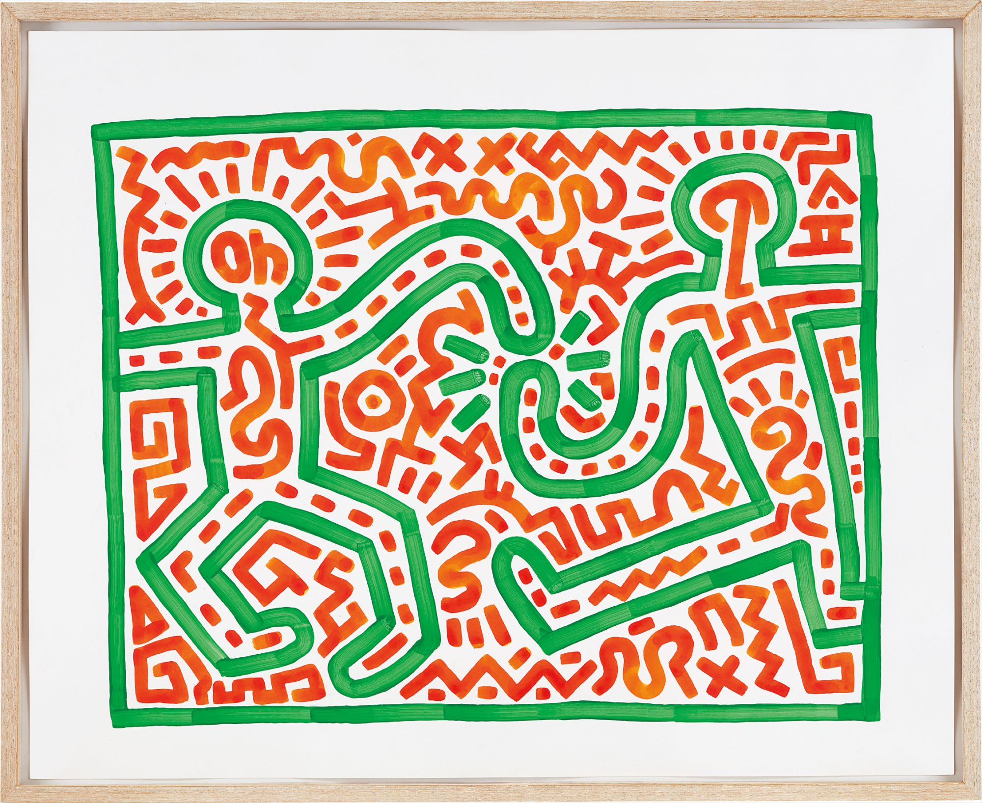 Keith Haring — Executed on 25 February 1983.